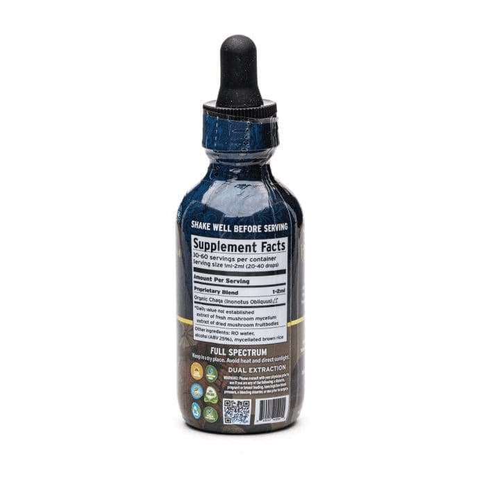 Royal Mushroom Tincture - Chaga - Bottle Right