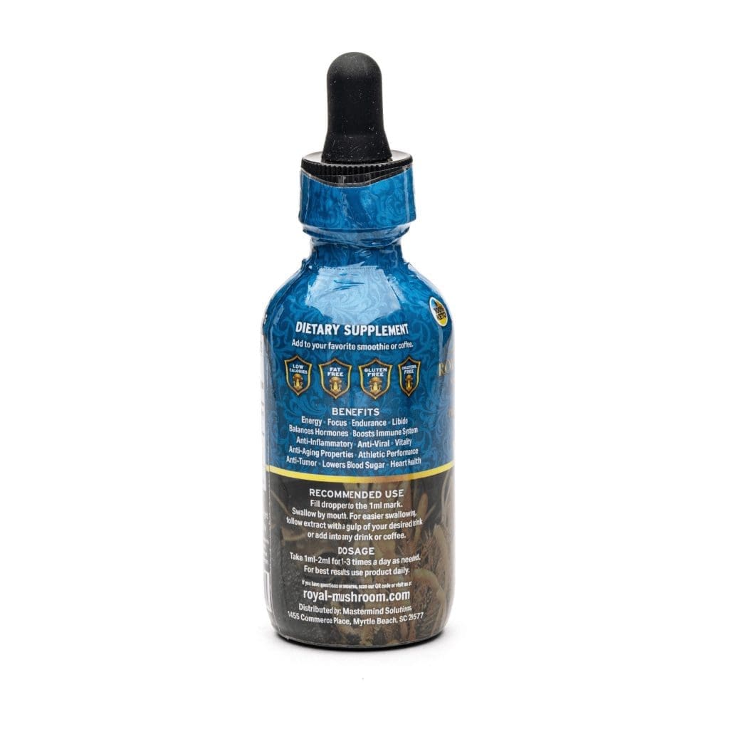 Royal Mushroom Tincture - Cordyceps - Bottle Left