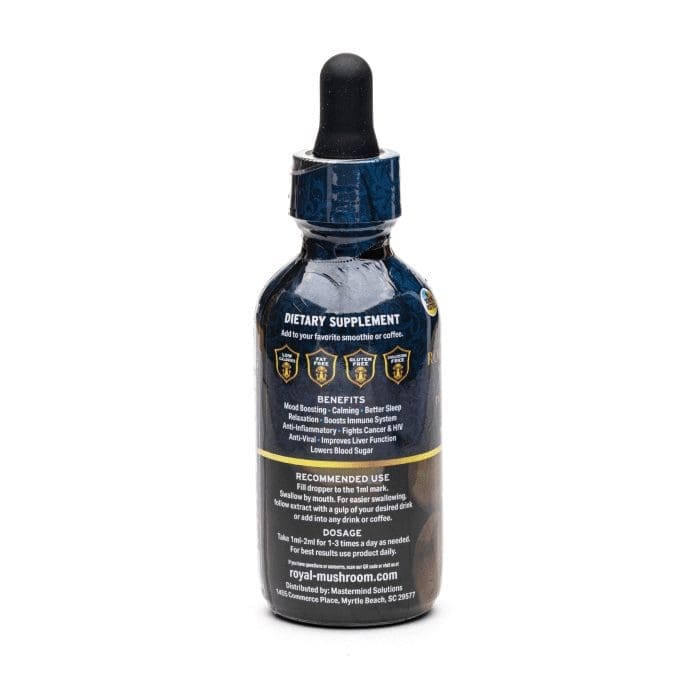Royal Mushroom Tincture - Reishi - Bottle Left