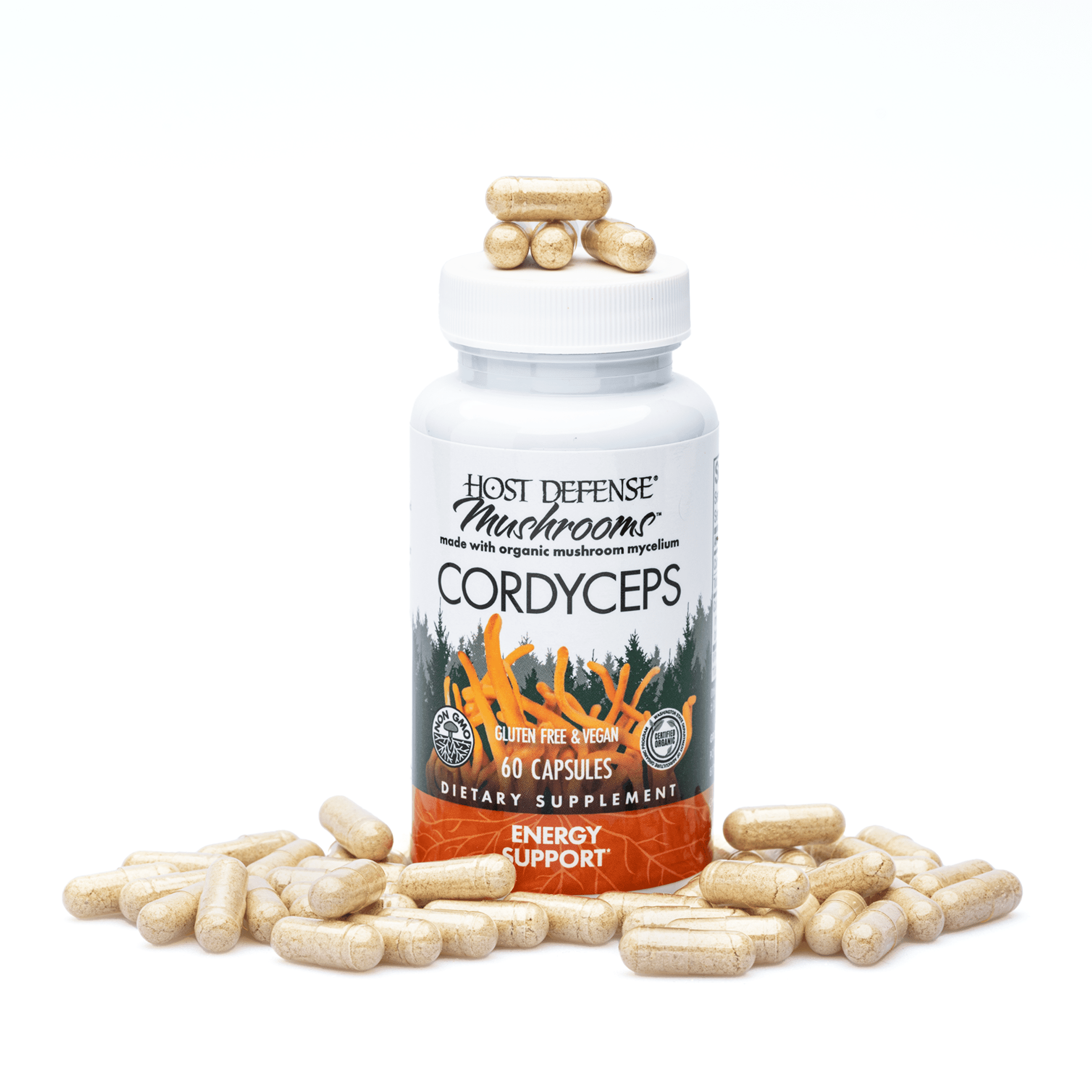 Host Defense Mushrooms Cordyceps Capsules (60 ct) - Detail