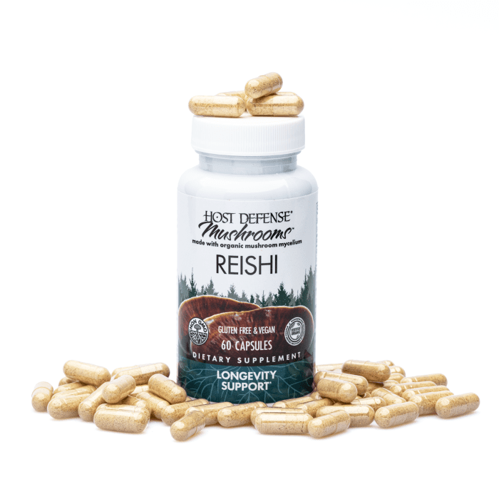 Host Defense Mushrooms Reishi Capsules (60 ct) - Product