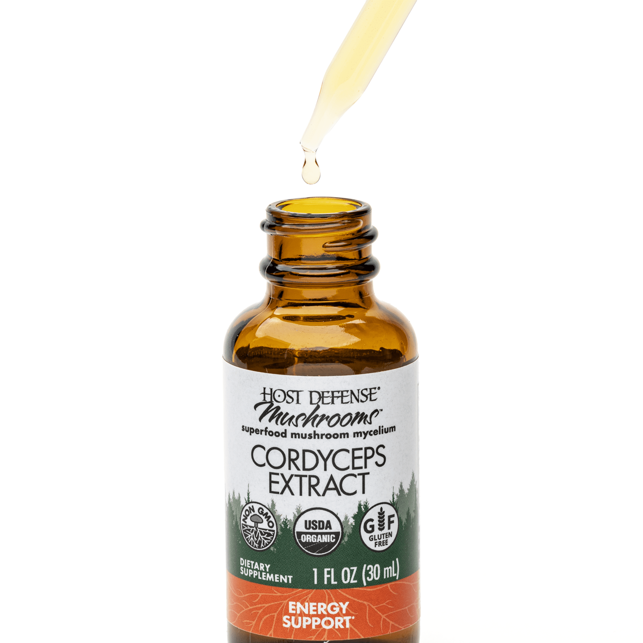 Host Defense Mushrooms Cordyceps Extract (1 oz) - Detail