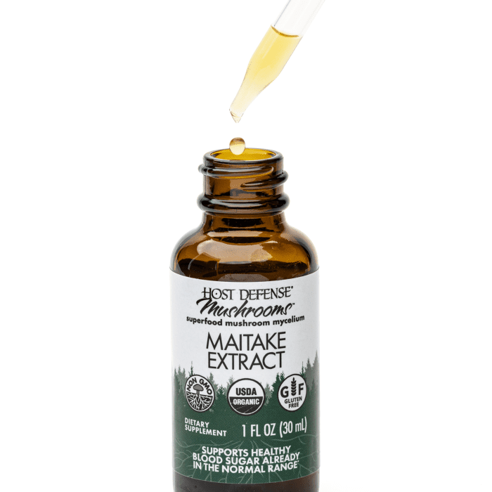 Host Defense Mushrooms Maitake Extract (1 oz) - Detail