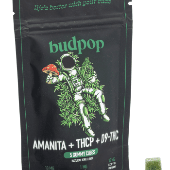 Budpop THCP Delta 9 and Amanita Muscaria gummies